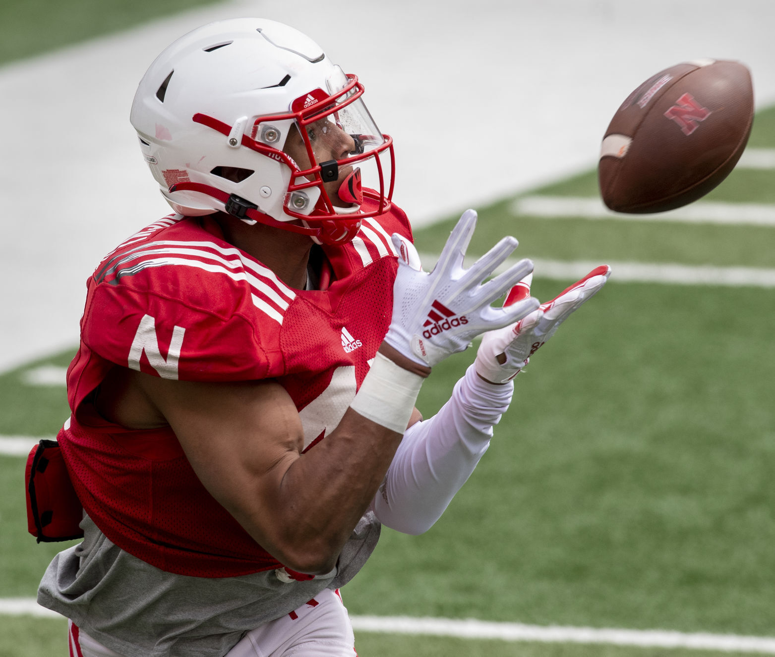 Nebraska football practice, 4.17